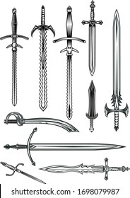 Messer, Dagger, Schwert und Säbel