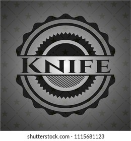 Knife dark badge