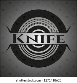 Knife dark badge