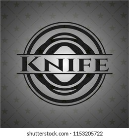 Knife dark icon or emblem