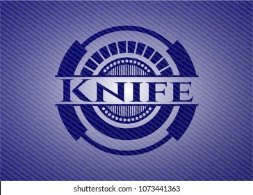 Knife denim background
