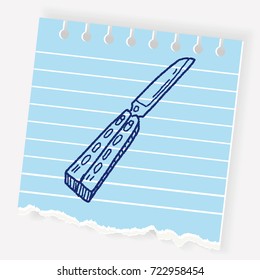 knife doodle