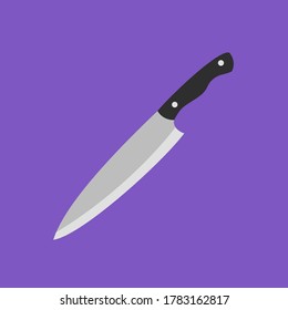 Ilustración vectorial de diseño plano de Knife