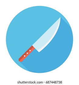 Knife flat icon