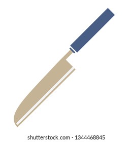 Knife flat illustration on white