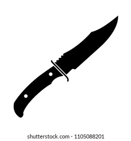 knife flat vector icon