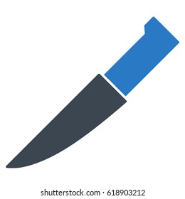 Knife flat vector icon. An isolated illustration on a white background.