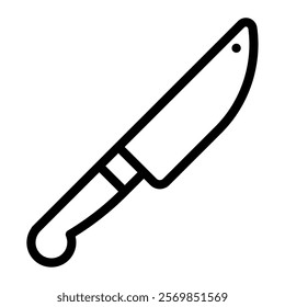 Knife food and culinary icon illustration