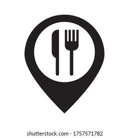 knife with fork cutleries silhouette style vector illustration design