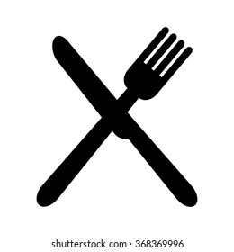 Knife and fork icon