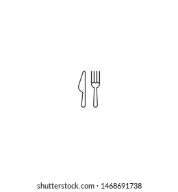 Knife and fork icon design.