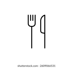 Knife and fork icon illustration vector