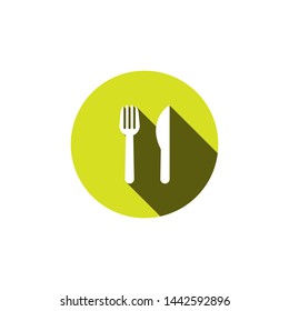knife and fork  icon, logo design  