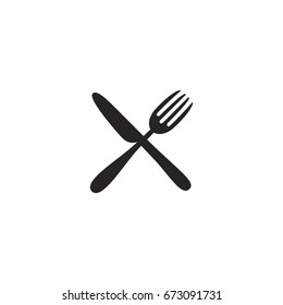 knife fork icon. sign design