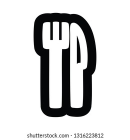 knife and fork icon symbol
