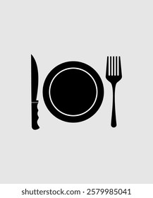 knife and fork icon vector design