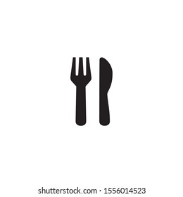 Knife and Fork Icon Vector. Food symbol 