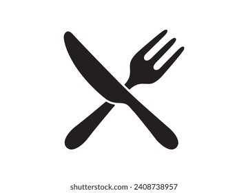 Knife and fork icon vector illustration