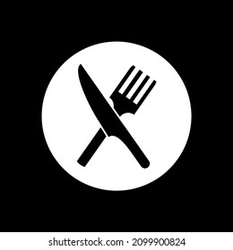 logotipo vectorial de ilustración de cuchillo y forja con concepto en blanco y negro
