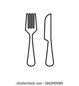 Messer- und Gabelrestaurant-Symbol
