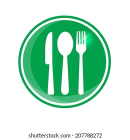 knife, fork and spoon