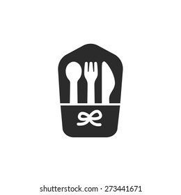 knife, fork and spoon