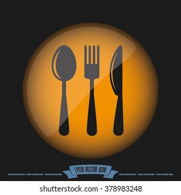 knife, fork and spoon