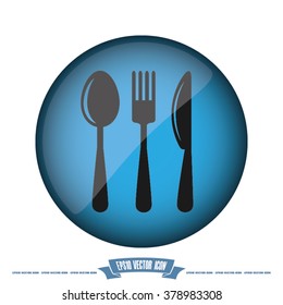 knife, fork and spoon