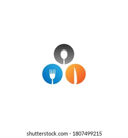 Knife, Fork and spoon icon vector template