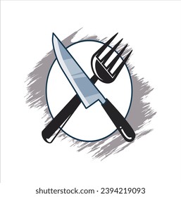 Knife and fork vector illustration