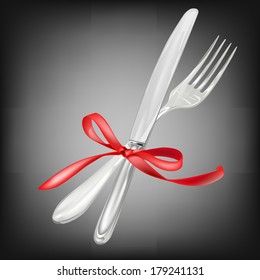 Knife and Fork.Restaurant Concept