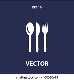 knife, fork,spoon icon. vector eps10 icon
