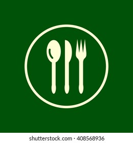knife, fork,spoon icon. vector eps10 icon
