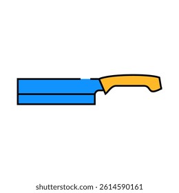 knife for fruits and vegetables nakiri line icon vector. knife for fruits and vegetables nakiri sign. isolated symbol illustration
