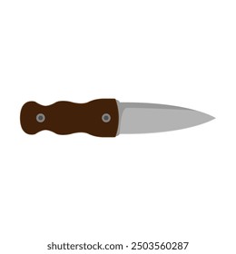 Messer Gaelic Sgian braunen achlais Jagd Illustration. Tourist Camping Messer, Messer Camping Set Cartoon. Ausrüstung Camp, Zelt im Freien, Wandern Sommer Messer Camping Zeichen.