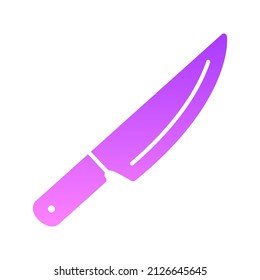 Knife Glyph Gradient icon design