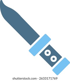 Knife Glyph Two Colour Icon