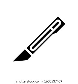 knife glyph vector icon - ui icon vector