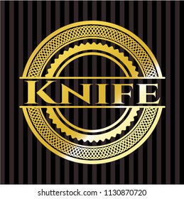 Knife gold badge