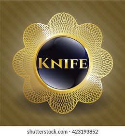 Knife gold badge