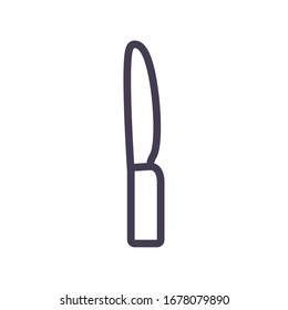 knife gradient style icon design, kitchen cook eat food restaurant home menu dinner lunch cooking and meal theme Vector illustration