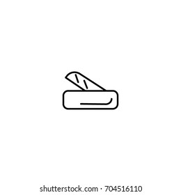 Knife for Hiker Icon Line