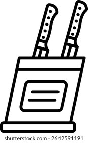 Knife holder vector icon. Can be used for printing, mobile and web applications.