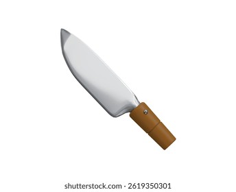  Icono de cuchillo Ilustración 3D Render