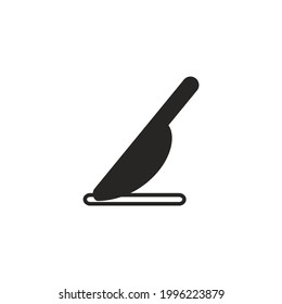 Icono de cuchillo negro. Símbolo de vector