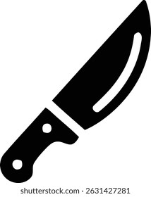 knife icon black and white design