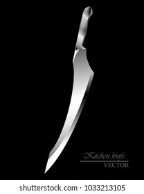 knife icon for butcher shop, Vintage typographic hand-drawn. Meat cutting knives, Cutlery icon set vector realistic kitchen knives isolated, Vector illustration.   