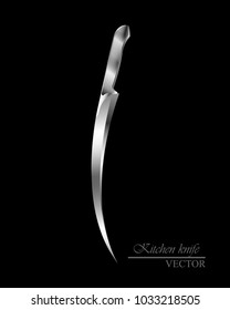 knife icon for butcher shop, Vintage typographic hand-drawn. Meat cutting knives, Cutlery icon set vector realistic kitchen knives isolated, Vector illustration.   