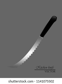knife icon for butcher shop, Vintage typographic hand-drawn. Meat cutting knives, Cutlery icon vector realistic kitchen knives isolated, Vector illustration.   