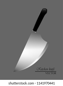 knife icon for butcher shop, Vintage typographic hand-drawn. Meat cutting knives, Cutlery icon set vector realistic kitchen knives isolated, Vector illustration.   
